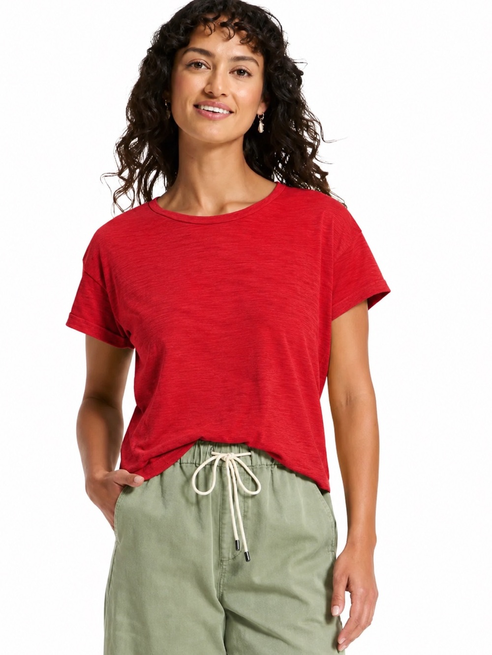 Mossimo Supply Co. Red Short Sleeve Crew Neck Tee Size Medium